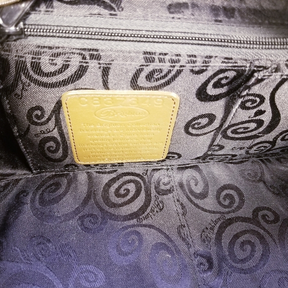 BRIGHTON PEBBLED LEATHER SADDLE BROWN SHOULDER HAND BAG PURSE EUC - Picture 12 of 12